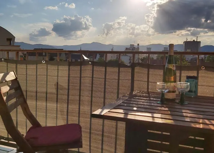 アパート Le Marcellin - Garage - Terrasse コルマール